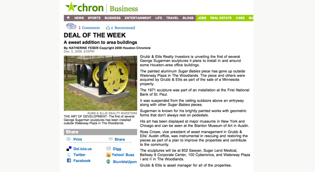 Deal of the Week Chron Business article