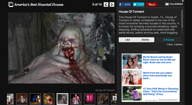 Huffington Post clipping of house of torment
